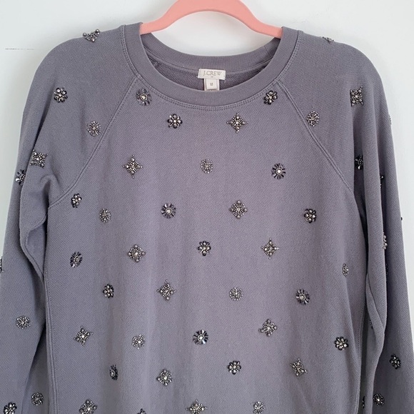 J. Crew Jeweled Sweatshirt - Picture 2 of 6